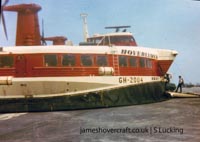Hoverlloyd hovercraft at Pegwell Bay Hoverport